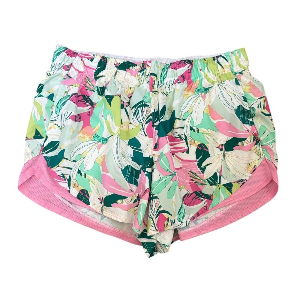 Athletic Works Tropical Running Shorts Large